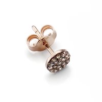 Single earring Burato Woman Diamonds Paillettes in Rose Gold Diamante BO140 - BO140